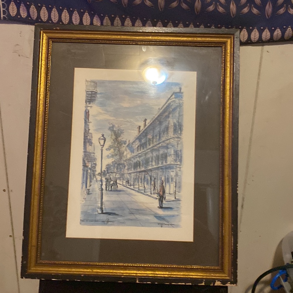 Frank Weiss 1969 New Orleans painting